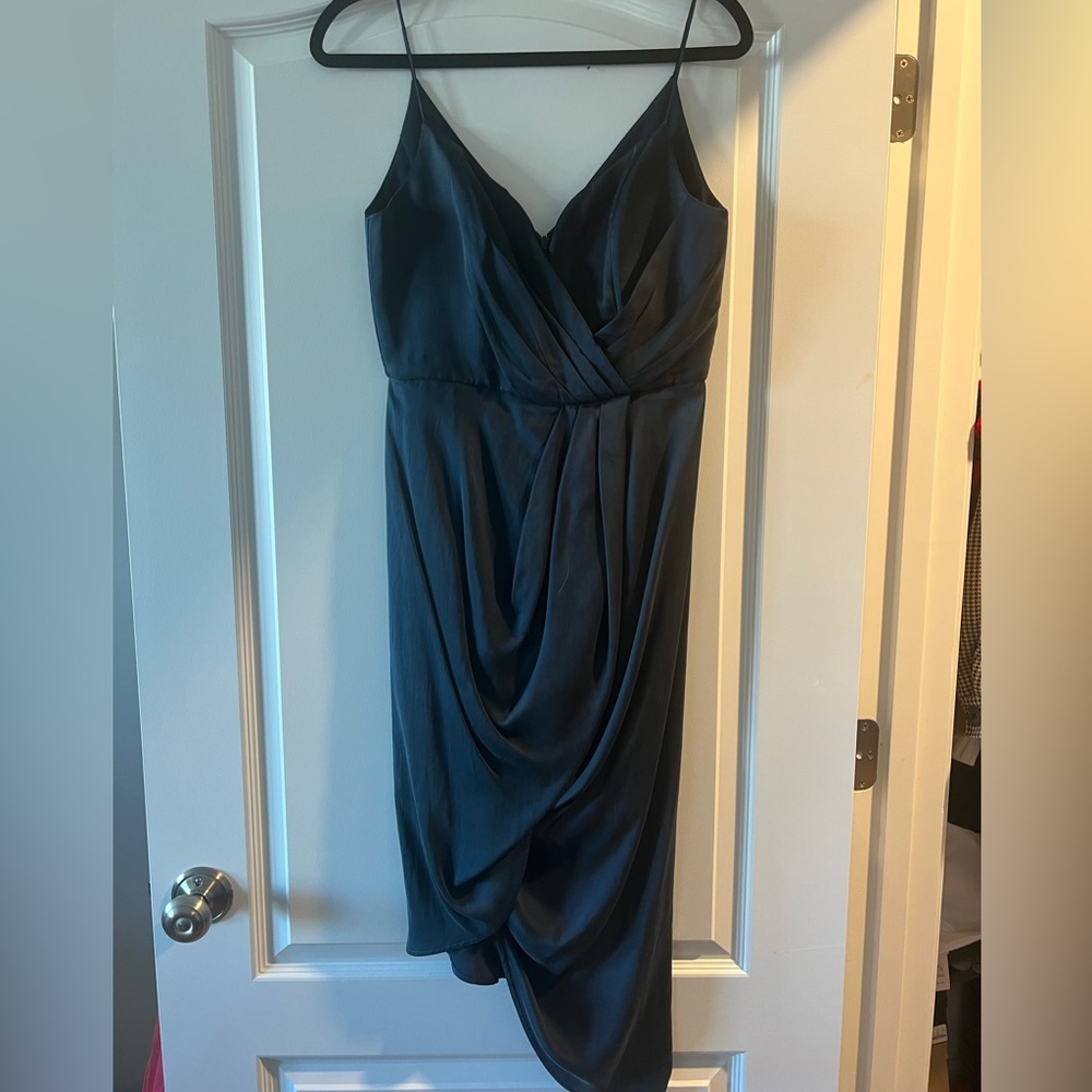 Zimmermann asymmetrical corset plunge dress